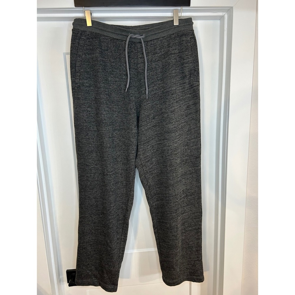Levis Womens Gray Heathered Fleece Drawstring Sweatpants Joggers Size Large